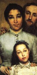 Dalou,His Wife and His Daughter, Sir Lawrence Alma-Tadema